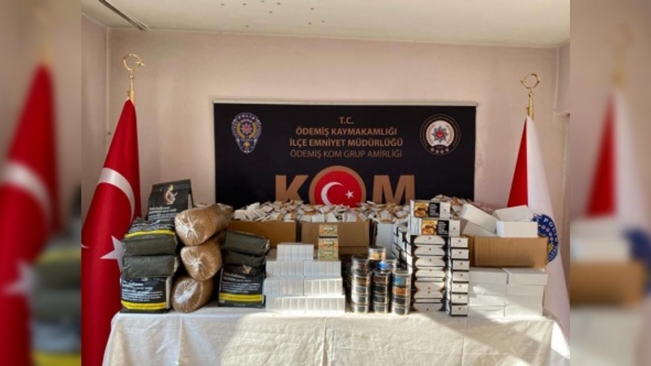 İzmir'de polisten kaçak sigaraya geçit yok