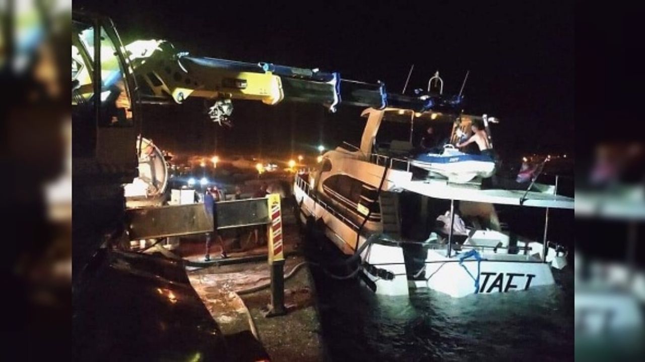 Balıkesir'de yat kazası