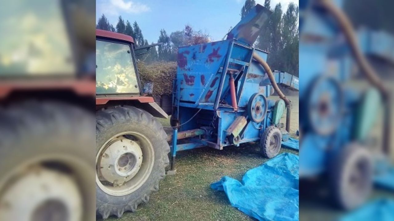 Denizli'de çiftçi, kolunu makinaya kaptırdı