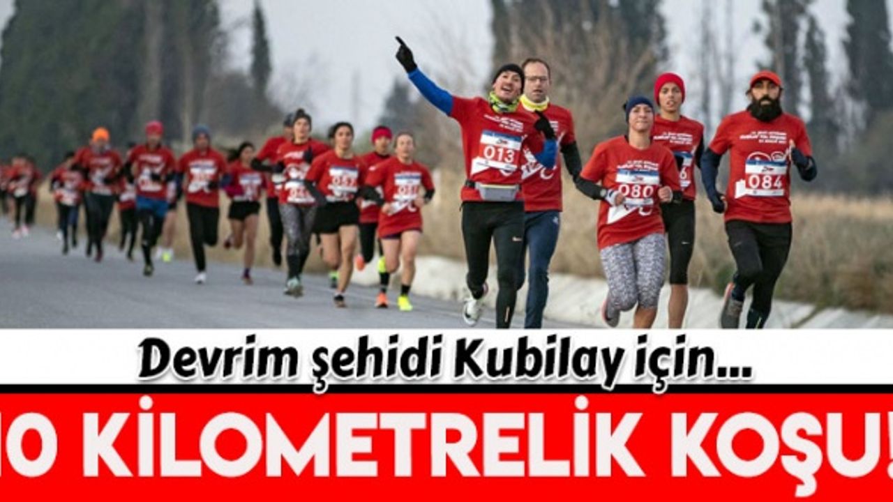 Devrim şehidi Kubilay için 10 kilometrelik koşu