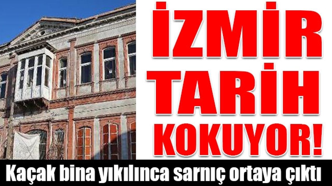 İzmir'de saklı kalmış tarihi sarnıç ortaya çıktı