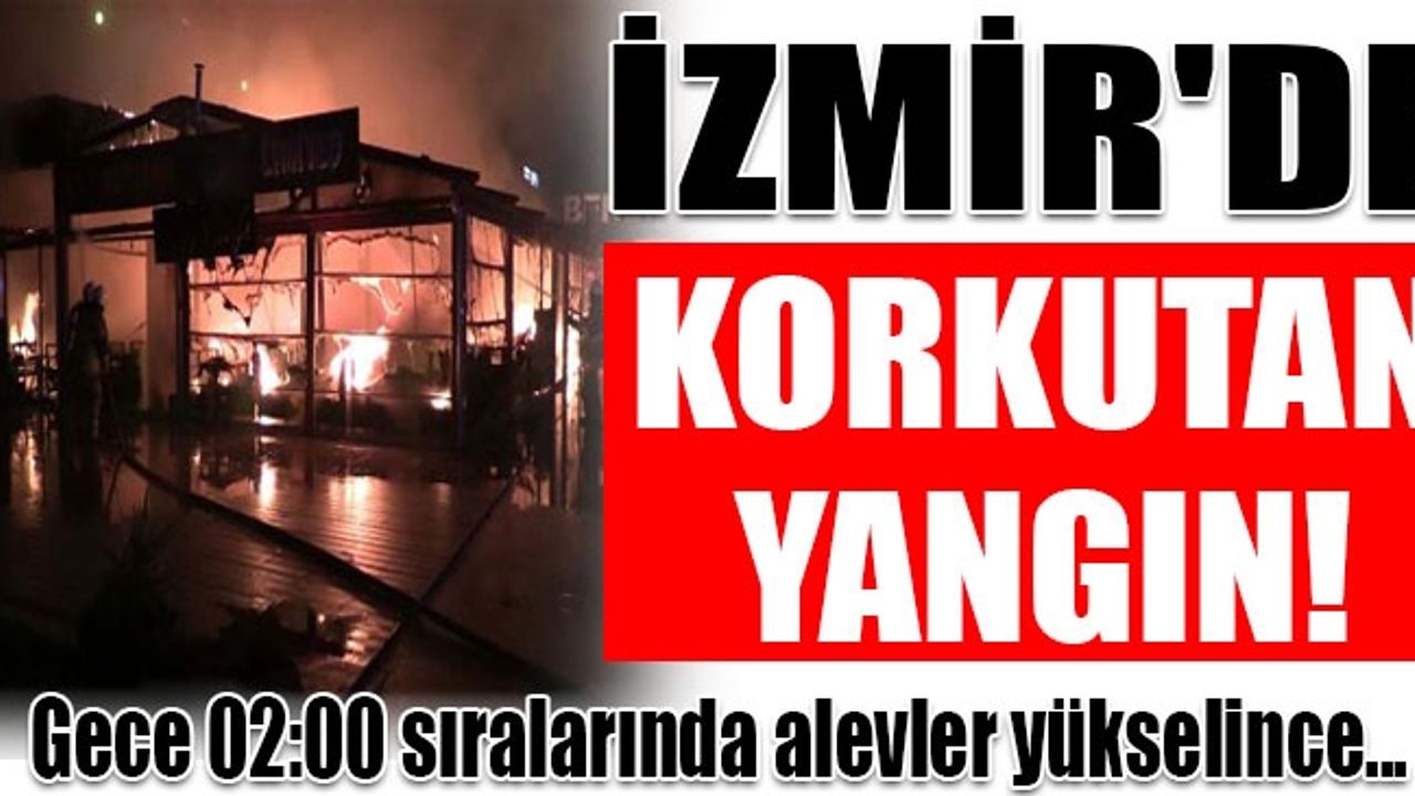 İzmir'de yangın...