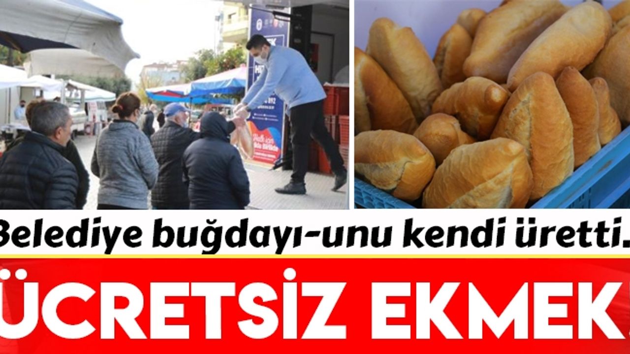 İzmir'in o ilçesinde halka 'ücretsiz ekmek' dağıtılıyor