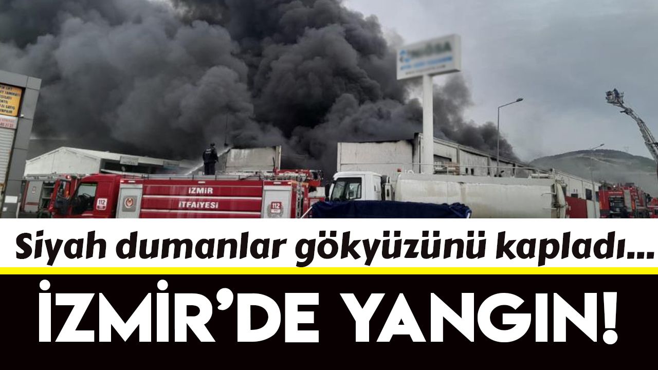 İzmir'de geri dönüşüm tesisinde yangın
