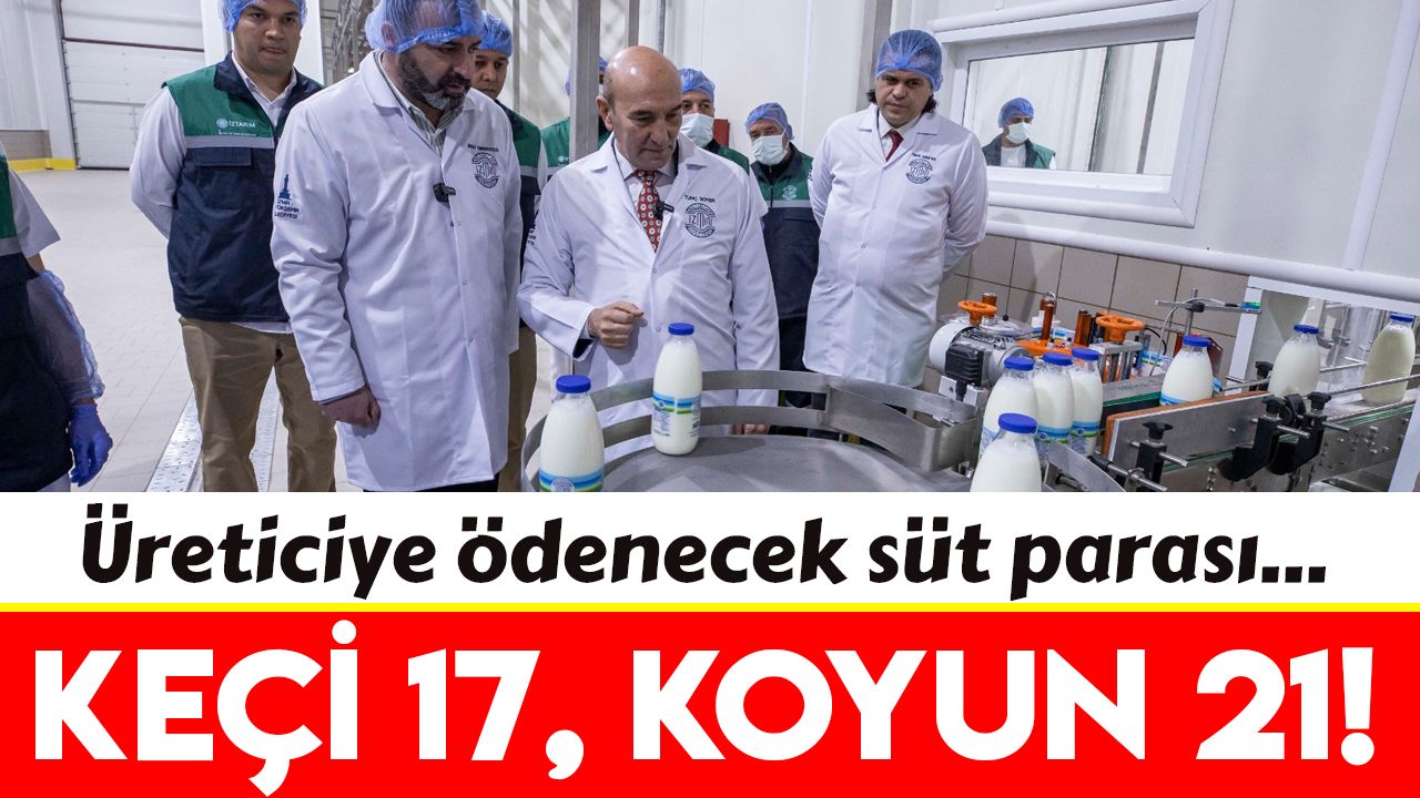 İzmir'de keçi sütü 17 lira, koyun sütü 21 liradan alınacak