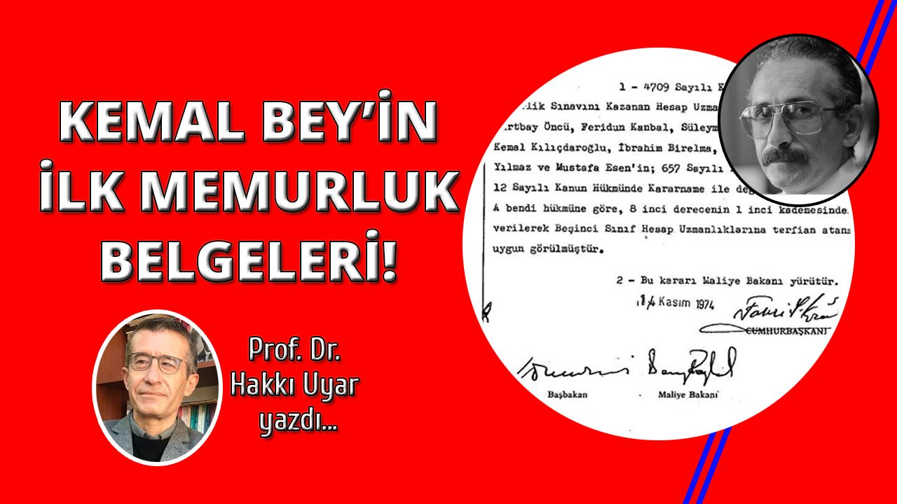 Kemal Kılıçdaroğlu’nun İlk Memurluk Belgeleri
