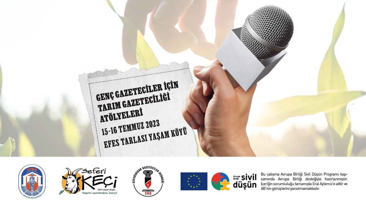 Tarım Gazeteciliği Atölyesi İzmir'de başlıyor