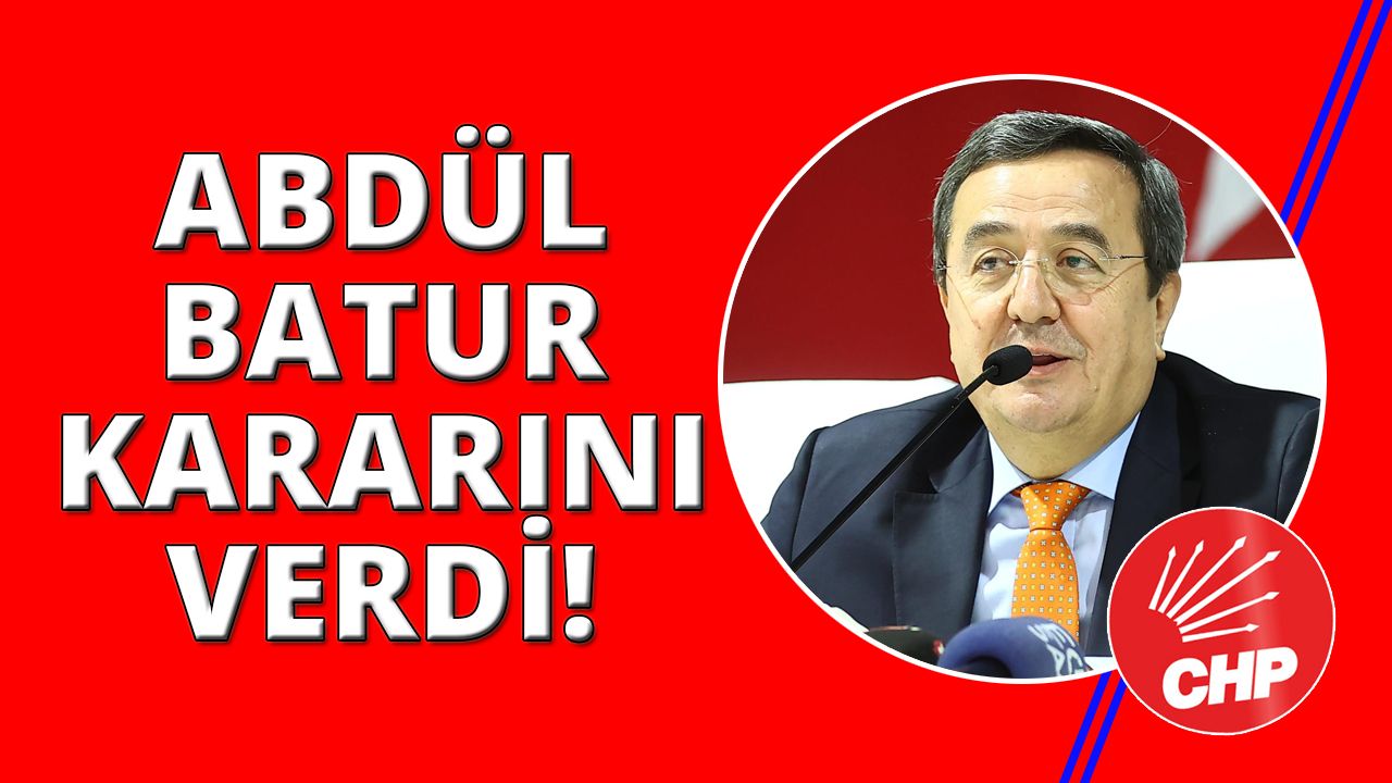 Abdül Batur, İzmir Büyükşehir Aday adayı oldu