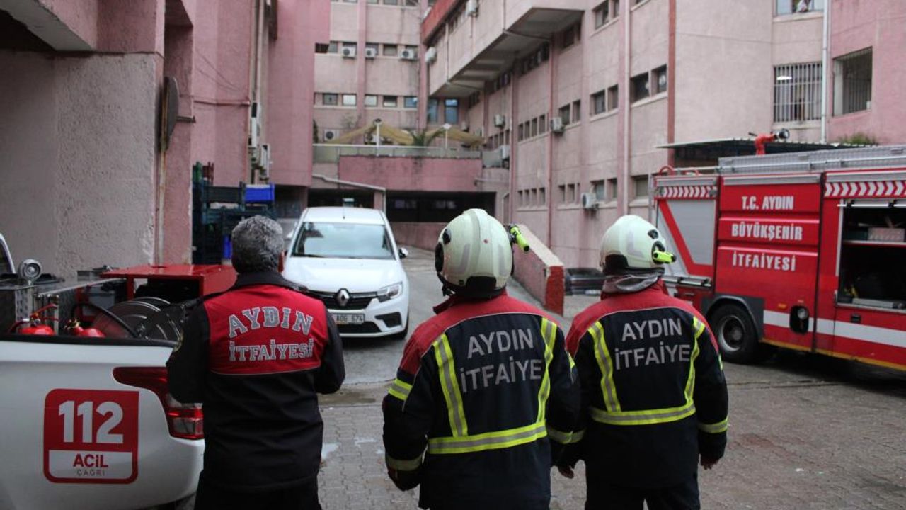 Aydın Devlet Hastanesi'nde yangın paniği
