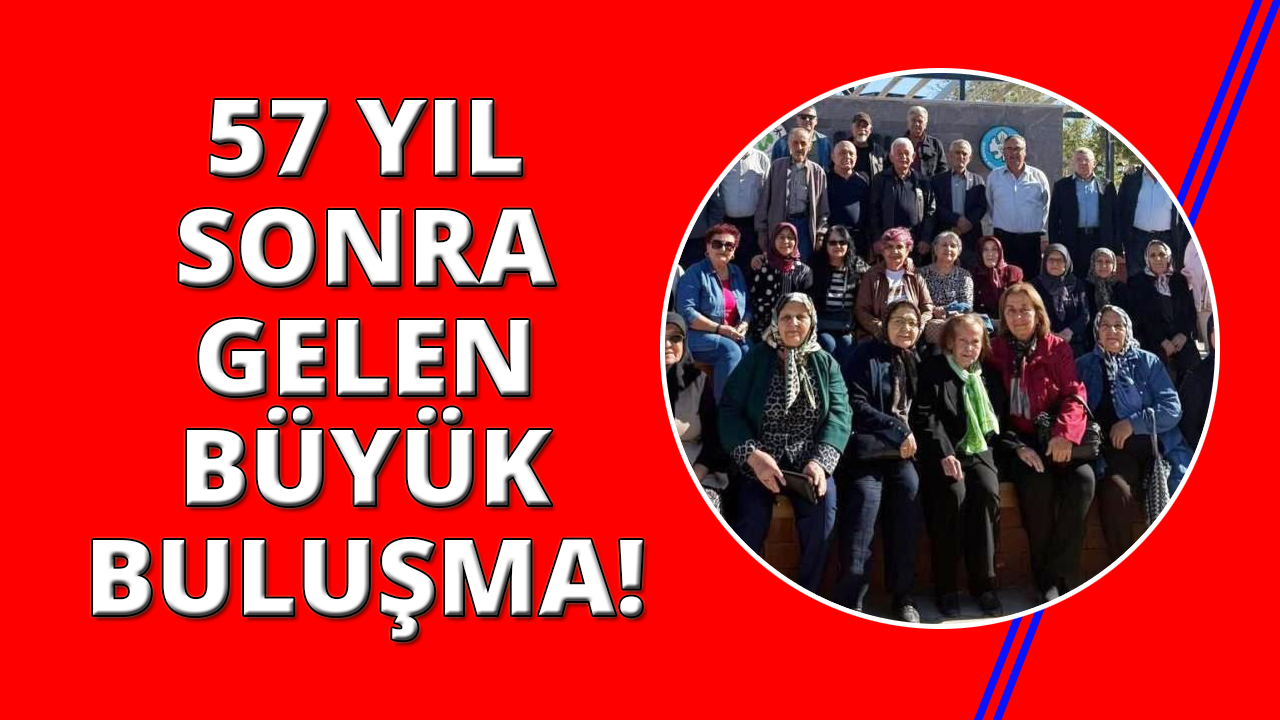 57 yıl sonra ilkokul öğretmenleriyle buluştular