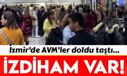  İzmir'de AVM'lerde indirim izdihamı