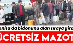 Manisa'da ücretsiz mazot dağıtıldı