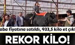 200 bin liraya satıldı, 933,5 kilo karkas et çıktı