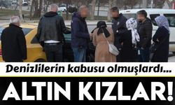 Denizli'de altın kızlar yakalandı