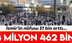 İzmir'in nüfusu ise, 4 milyon 462 bin 56 kişi oldu.