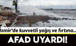 AFAD'dan İzmir için kuvvetli yağış ve fırtına uyarısı