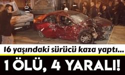 Afyonkarahisar’da 16 yaşındaki sürücü iki araca çarptı