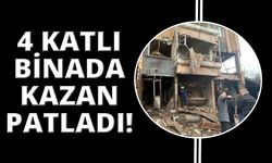 4 katlı apartmanda kalorifer kazanı patladı