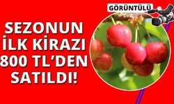 Sezonun ilk kirazı 800 TL’den satıldı