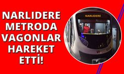 Narlıdere Metrosu'nda vagonlar ray üstünde!