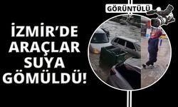 Yollar sular altında kaldı, araçlar sulara gömüldü