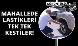 İzmir'de mahalleliye kesik lastik şoku