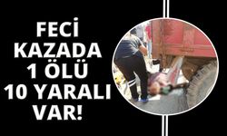 Manisa’da servis otobüsü ile traktör çarpıştı