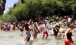 Saklıkent Kanyonunda turist bereketi