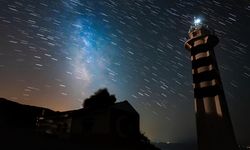 Sarpıncık Deniz Feneri'nde gökyüzü şöleni