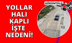 Manisa'da yollara serilen halılar görenleri şaşkına çeviriyor