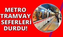 İzmir’de metro ve tramvay seferleri durdu