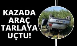 Manisa'da otomobil şarampole yuvarlandı