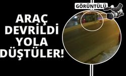 İzmir'de kamyonetin kasasından yola savruldular