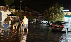  Fethiye'de kuvvetli yağış etkili oldu