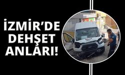 İzmir'de freni patlayan minibüs yokuş aşağı sürüklendi