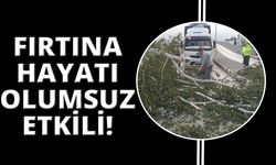 Fırtına Manisa'da hayatı olumsuz etkiledi