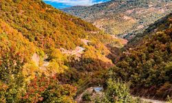 Dağlarındaki sonbahar manzaraları mest etti