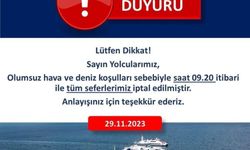  İzmir'de tüm vapur seferleri iptal edildi
