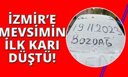 İzmir’e mevsimin ilk karı düştü (19 Kasım 2023)