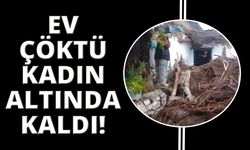 Manisa'da ev çöktü yaşlı kadın duvar altında kaldı