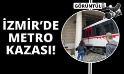 İzmir'de metro kazası! Tren raydan çıktı