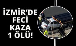 İzmir'de otomobil demir taşıyan tırın dorsesine çarptı