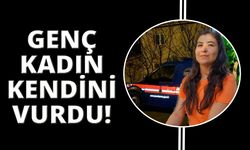 Genç kadın tüfekle kendini vurdu