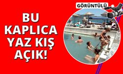 Bu kaplıca yaz kış büyük ilgi görüyor