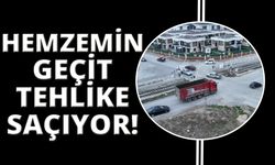 Manisa'da hemzemin geçit tehlike saçıyor