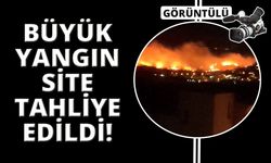 İzmir'de büyük yangın, site tahliye edildi!