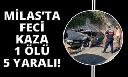 Milas'ta trafik kazası: 1 ölü, 5 yaralı