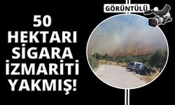 Atılan sigara izmariti İzmir'de böyle yangın çıkardı: İşte o anlar