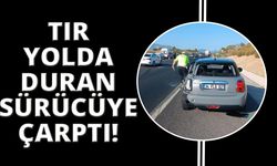 Emniyet şeridinde otomobilden inen sürücüye tır çarptı