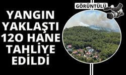 İzmir'deki orman yangınında 120 konut tahliye edildi